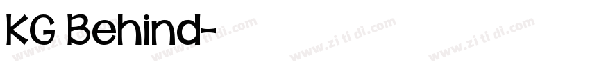 KG Behind字体转换